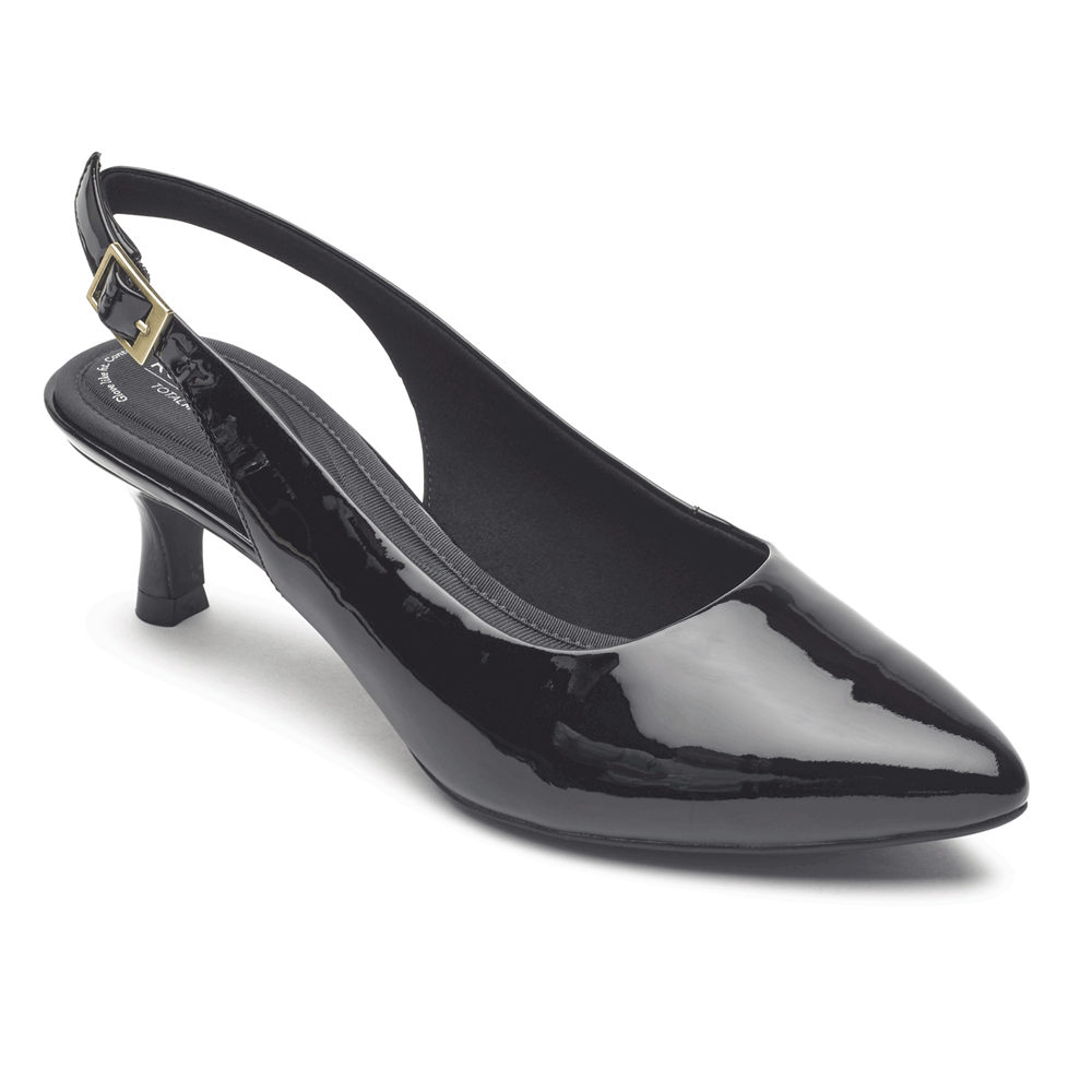 Rockport Womens Total Motion Kaiya Slingback - Pumps Black - CAD982564